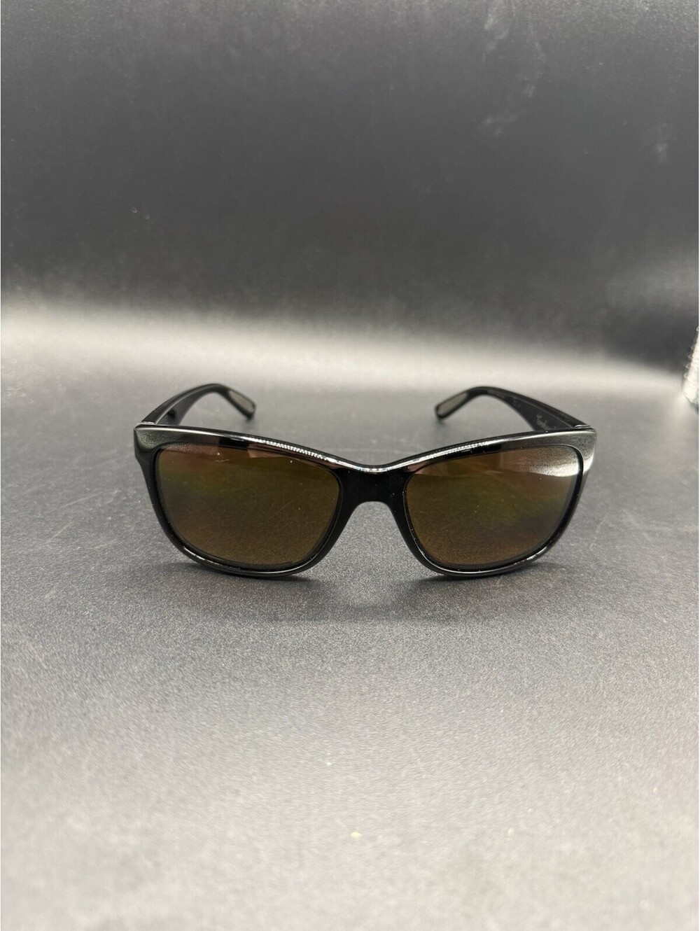 Oakley Forehand Polished Black/Dark Brown Gradient Lenses